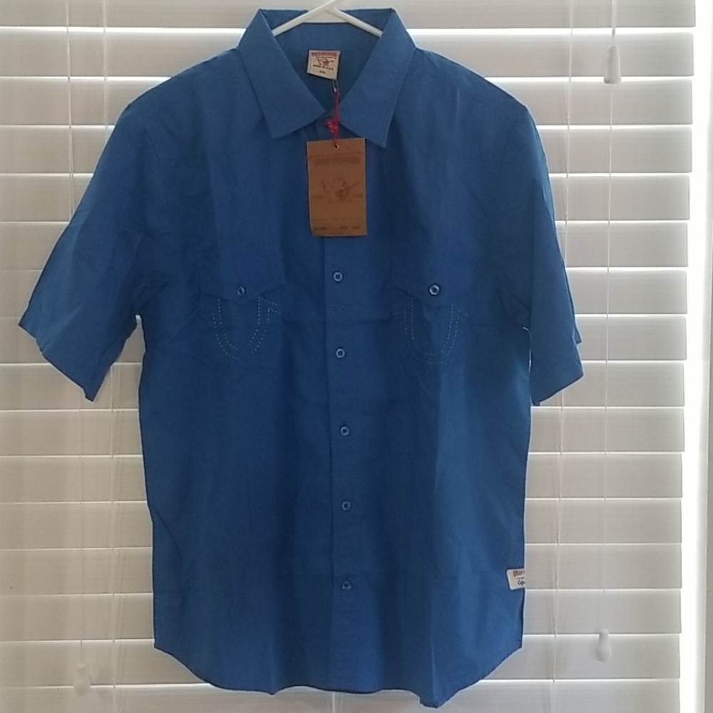 True Religion button up buddha logo shirt - Picture 2 of 5